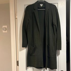 J crew Ella open front long cardigan